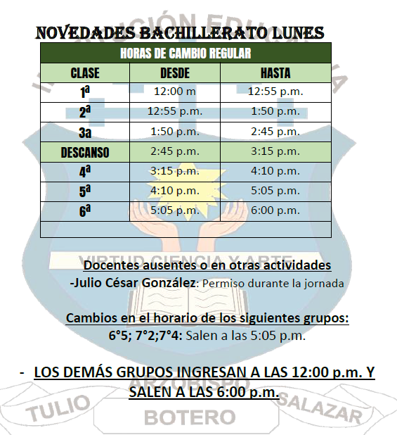 horario
